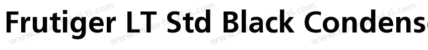 Frutiger LT Std Black Condensed字体转换